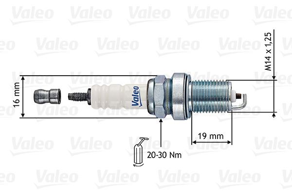 RF11HP-1 VALEO 246880 Spark plug NLP100290