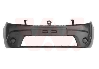 VAN WEZEL Front, for vehicles without front fog light, Smooth, black, Paintable, without bumper support Front bumper 1506570 buy