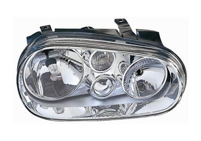 VAN WEZEL 5888966 Headlight Right, H7, H1, Crystal clear, for right-hand traffic, with motor for headlamp levelling, PX26d