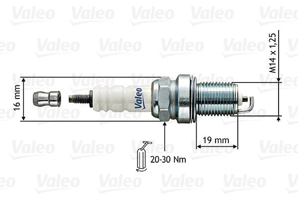 Mazda 929 Engine spark plug 7128992 VALEO 246851 online buy