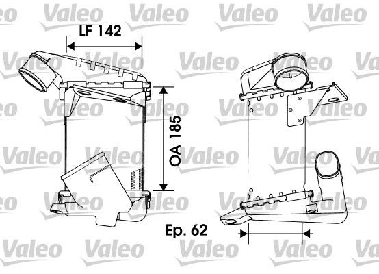 VALEO Aluminium Intercooler, charger 817934 buy