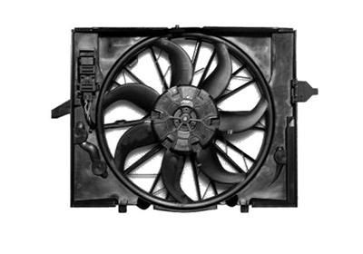 VAN WEZEL 0655746 Fan, radiator with radiator fan shroud, with electric motor