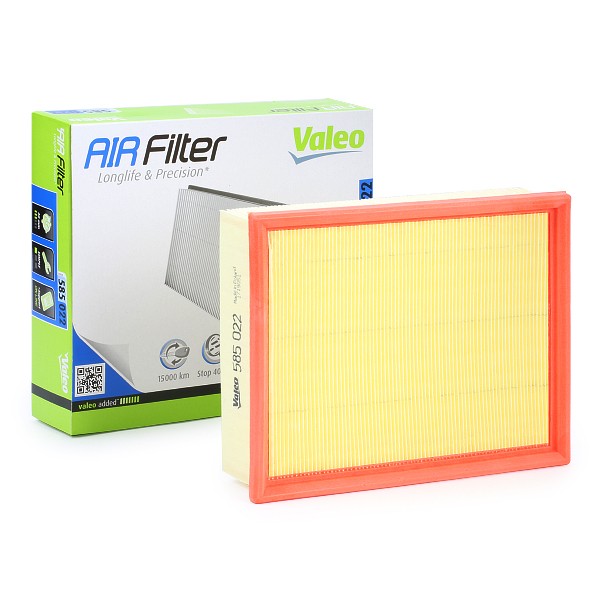 VALEO 585022 Air filter 62mm, 193mm, 230mm, Filter Insert