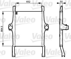 VALEO 818735 Ladeluftkühler für IVECO EuroTrakker LKW in Original Qualität