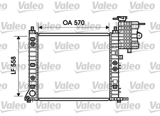 VALEO 734806 Engine radiator 638 501 22 01