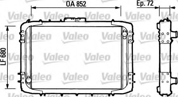 VALEO 730725 Kühler, Motorkühlung für RENAULT TRUCKS C LKW in Original Qualität