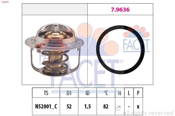 FACET 7.8679 Engine thermostat FIAT experience and price
