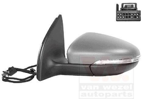 5775836 VAN WEZEL Spiegelglas, Außenspiegel rechts für VW GOLF ▷ AUTODOC  Preis und Erfahrung