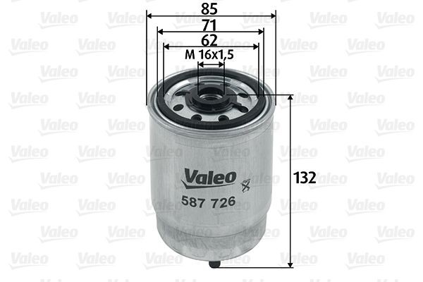 VALEO 587726 Fuel filter Spin-on Filter