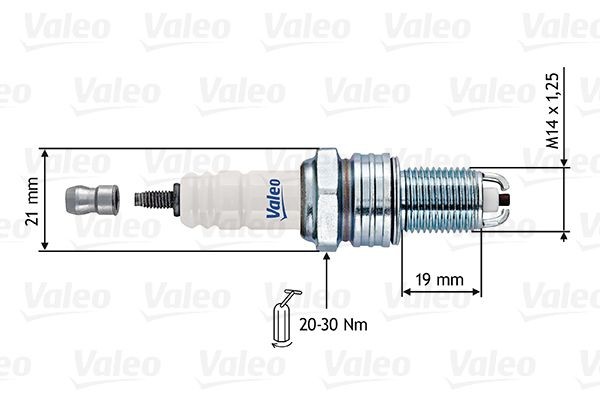 VALEO 246907 Spark plug Spanner Size: 21