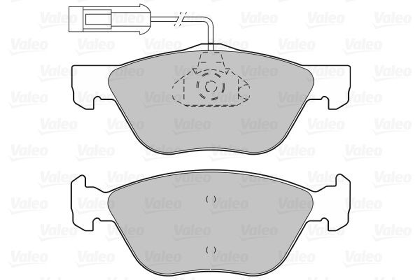 VALEO Brake pad kit 598308