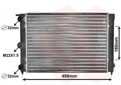 Great value for money - VAN WEZEL Engine radiator 58002039