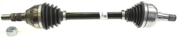 SPIDAN 629mm, with nut Length: 629mm, External Toothing wheel side: 30 Driveshaft 24966 buy