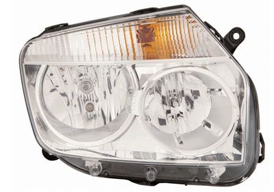 VAN WEZEL 1555962 Headlight Right, H7, H1, white, for right-hand traffic, without motor for headlamp levelling, PX26d