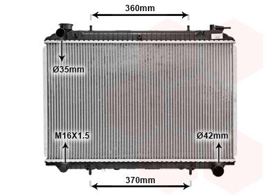 VAN WEZEL Aluminium, 425 x 685 x 24 mm, Brazed cooling fins Radiator 13002173 buy
