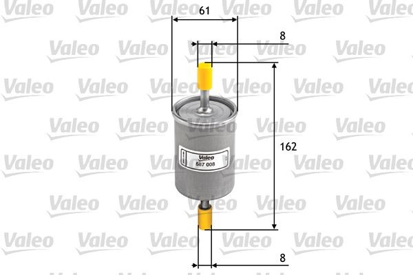 VALEO 587008 Fuel filters Opel Astra G Coupe 1.8 16V 116 hp Petrol 2000 price