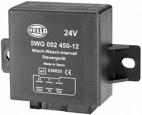HELLA 5WG 002 450-127 Wiper relay with holder
