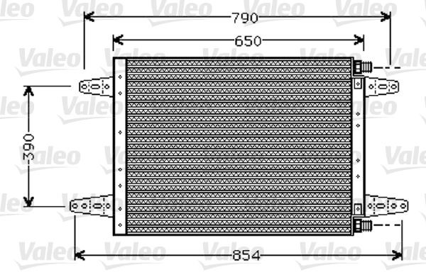 VALEO 818045 Air conditioning condenser 1335417