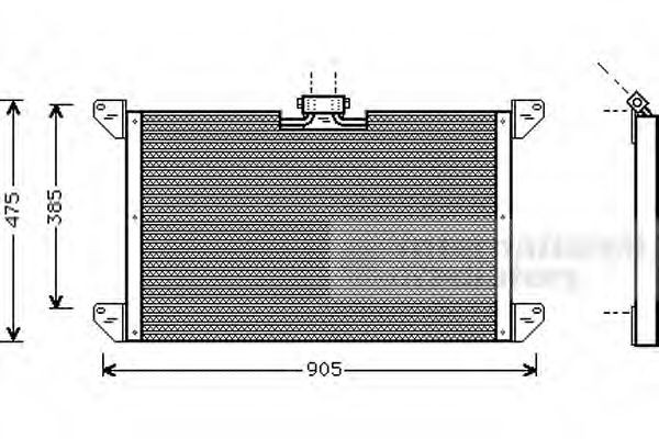 VAN WEZEL 46005009 Klimakondensator für SCANIA 4 - series LKW in Original Qualität