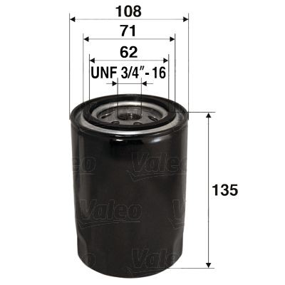 VALEO 586059 Oil filter A 740 X 6714 BA