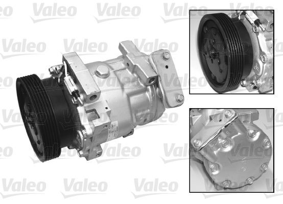 VALEO 699414 Air conditioning compressor 7V16, 12V, PAG 46, R 134a, with PAG compressor oil, NEW ORIGINAL PART