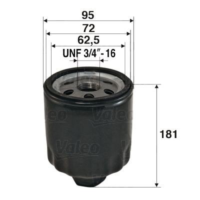 Engine oil filter VALEO UNF 3/4