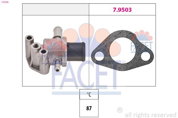 EPS 1.880.105 FACET 7.8105 Engine thermostat 7670764