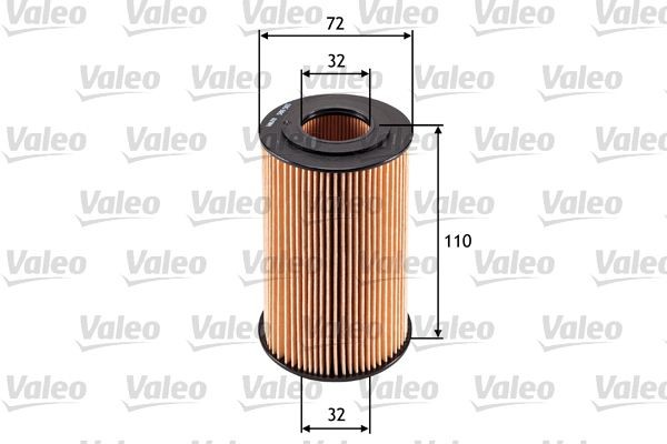 VALEO Filter Insert Inner Diameter: 32mm, Inner Diameter 2: 32mm, Ø: 72mm, Height: 110mm Oil filters 586565 buy