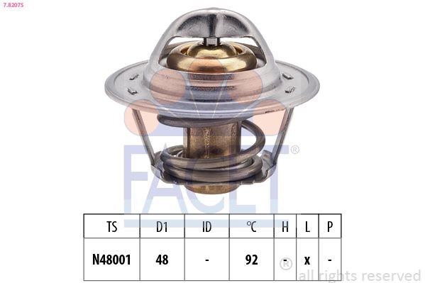EPS 1.880.207S FACET 7.8207S Gasket, thermostat 13 38 009