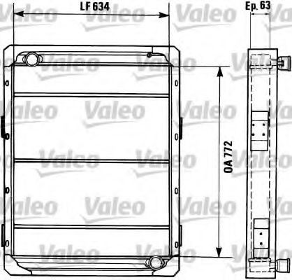 VALEO 730356 Kühler, Motorkühlung für RENAULT TRUCKS Manager LKW in Original Qualität