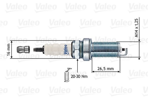RE13HC-9 VALEO Spanner Size: 16 Electrode distance: 0,9mm Engine spark plug 246867 buy