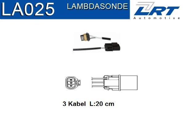 Syresensor LA025 LRT — bara nya delar