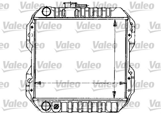 VALEO Copper, 325 x 374 x 33 mm, without coolant regulator Radiator 730466 buy