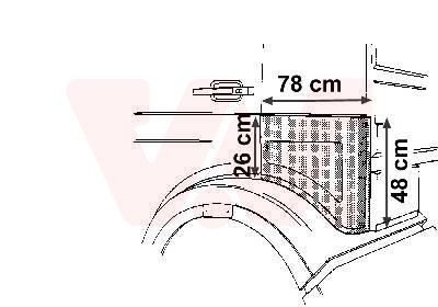 VAN WEZEL 3062134 Radlauf für MERCEDES-BENZ NG LKW in Original Qualität