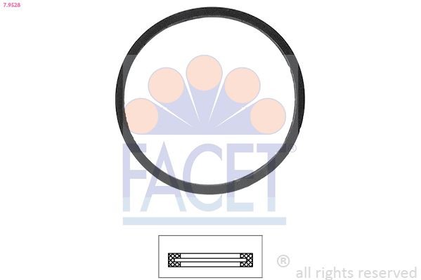 FACET 7.9528 Thermostat gasket CHRYSLER STRATUS in original quality
