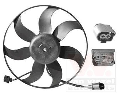 Audi A3 Radiator cooling fan 7141220 VAN WEZEL 5894747 online buy