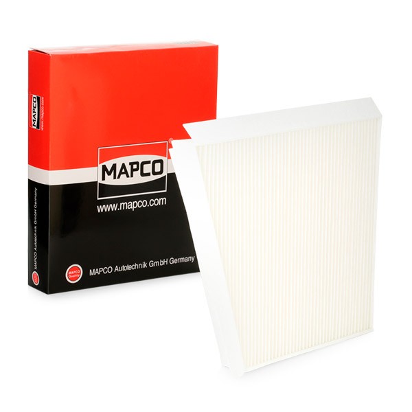 MAPCO 65857 Pollen filter Filter Insert, 310 mm x 255,5 mm x 34 mm, angular