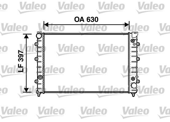 VALEO Aluminium, 630 x 397 x 32 mm, without coolant regulator Radiator 731759 buy