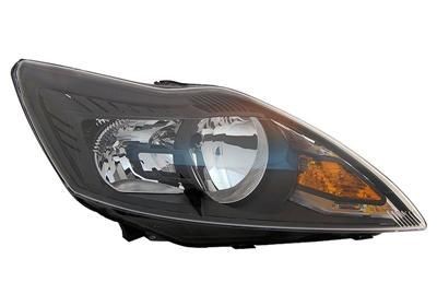 VAN WEZEL 1866966 Headlight Right, H7, H1, yellow, for right-hand traffic, with motor for headlamp levelling, PX26d