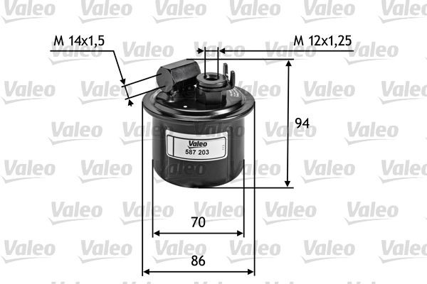 VALEO 587203 Air filter 16010-SM4-K50