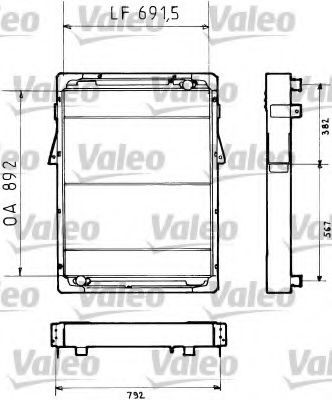 VALEO 730358 Kühler, Motorkühlung für RENAULT TRUCKS R LKW in Original Qualität