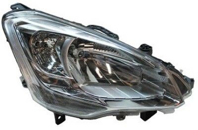 VAN WEZEL 0905962 Headlight Right, H4, Crystal clear, for right-hand traffic, with motor for headlamp levelling, P43t