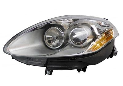 VAN WEZEL 1629961 Headlight Left, H1/H1, Crystal clear, yellow, for right-hand traffic, with motor for headlamp levelling, P14.5s