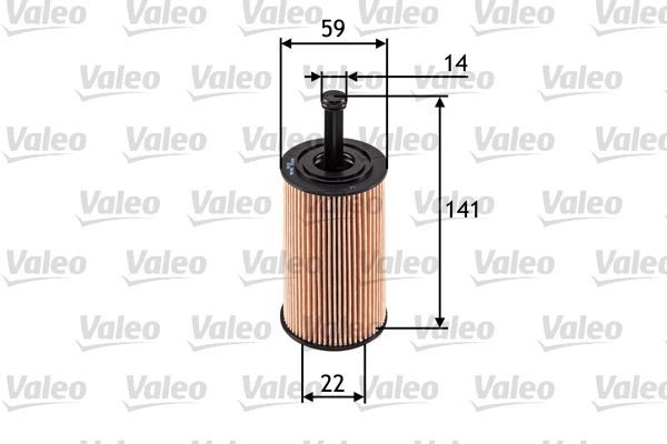 VALEO 586509 Oil filter 1109 R6