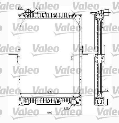 VALEO Aluminium, 847 x 659 x 47 mm, Brazed cooling fins Radiator 732996 buy