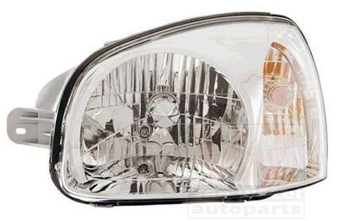 VAN WEZEL 8265961 Headlight Left, H4, Crystal clear, for right-hand traffic, without motor for headlamp levelling, P43t