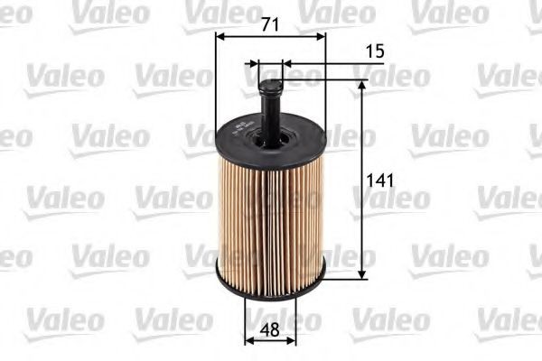 VALEO 586506 Engine oil filter with seal, Filter Insert