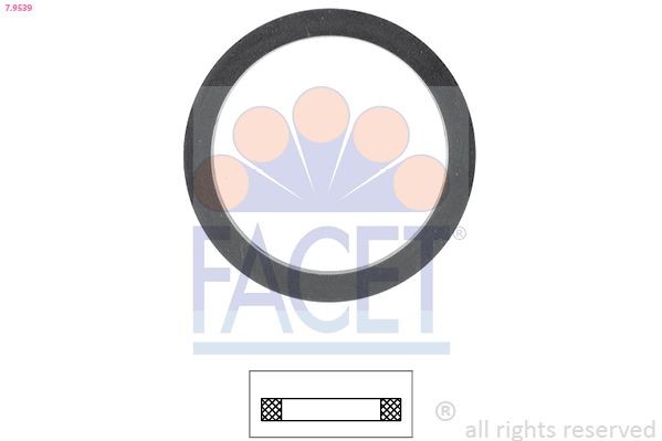 FACET 7.9539 Thermostat gasket FORD TRANSIT 2006 in original quality
