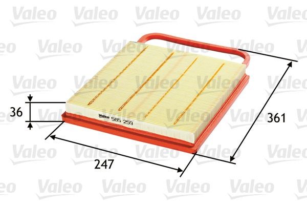Great value for money - VALEO Air filter 585259
