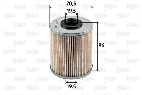 VALEO 587917 Fuel filter Filter Insert